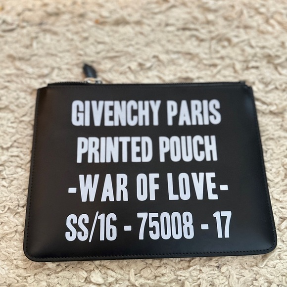 Givenchy Black and White War of Love Pouch - Picture 2 of 6